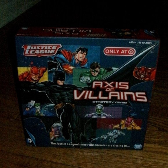 TARGET Justice League Axis of Villains Strategy Board Game Heroes VS Villains - Picture 1 of 6